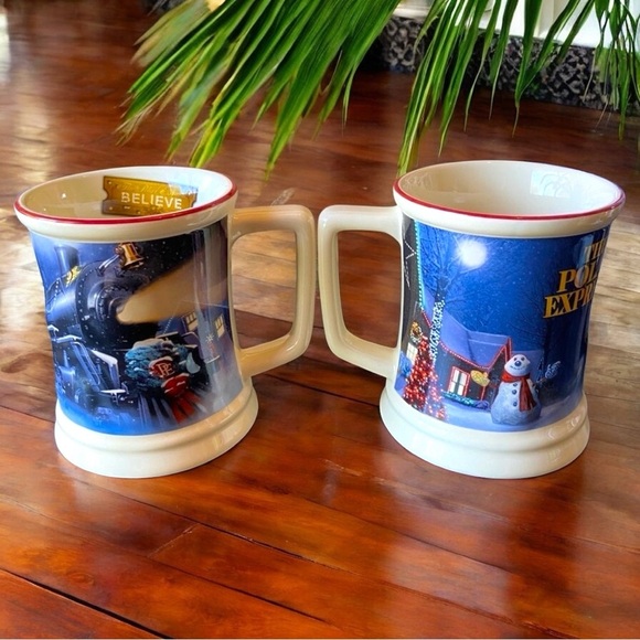 The Polar Express Coffee Mug Set of 2 - Holiday Christmas Mugs - Picture 2 of 8